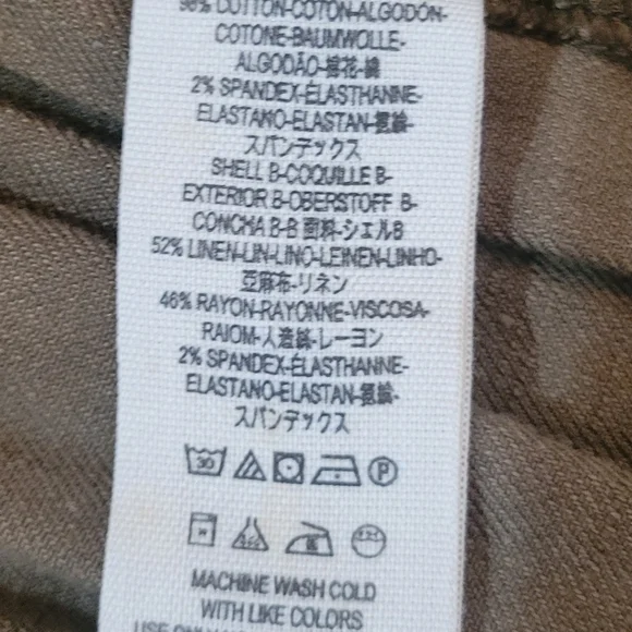 Free People Olive Green Utility Jacket with Peplum Hem - Picture 7 of 13